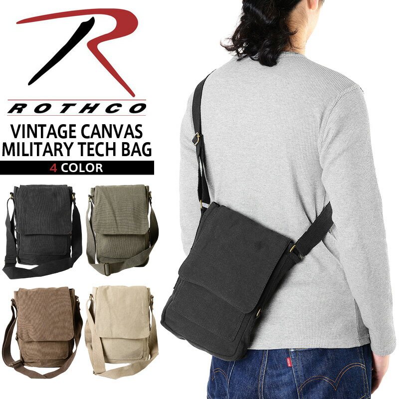 クーポンで15%OFF★メンズ ミリタリー バッグ / ROTHCO ロスコ 5795 VINTAGE CANVAS MILITARY TECH バッ..