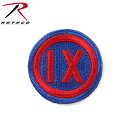 クーポンで最大15%OFF★ROTHCO ロスコ 72147 9TH CORPS パッチ/ ミリタリー【T】