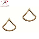 クーポンで15%OFF★ROTHCO ロスコ 1641 Private Insignia 米陸軍上等兵階級章 ゴールド ミリタリー 装備 階級章 インシグニア ...