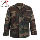 クーポンで最大18%OFF★ROTHCO ロスコ CAMO BDU シャツジャケット 7940 Woodland Camo メンズ ミリタリー トップス タクテ...