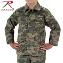 ロスコ ジャケット メンズ クーポンで最大15%OFF★ROTHCO ロスコ キッズ DIGITAL CAMO BDU シャツジャケット 66210 ACU Digital Camo キッズ ジュニア ミリタリー トップス タクティカル サバイバルゲーム デジタルカモ 迷彩 カモフラ カモ柄 米軍/ 秋 冬 服 春【T】