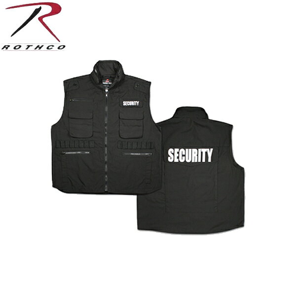 クーポンで最大18%OFF★【7457】ROTHCO ロスコ RANGER ベスト SECURITY 【7457】 「SECURITY」と刺繍してある警備員用ベ...