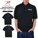クーポンで最大18%OFF★ROTHCO ロスコ 7698 BLACK LAW ENFORCEMENT プリントポロシャツ メンズ ミリタリー トップス/ 春【T】