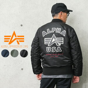 【あす楽】クーポンで最大18%OFF★ALPHA アルファ TA0199 MA-1 フライトジャケット バックエンブレム JAPAN FIT“FLYING-A”【T】｜ミリタリージャケット ブルゾン ジャンパー メンズ ブランド おしゃれ 大きいサイズ 米軍 MA1