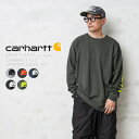 カーハート トップス メンズ 【あす楽】今なら20%OFF★Carhartt カーハート CRHTT-K231 L/S GRAPHIC LOGO Tシャツ【T】｜カットソー クルーネック スリーブロゴ 袖ロゴ 長袖 メンズ トップス ブランド おしゃれ 大きいサイズ【クーポン対象外】