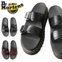 楽天WAIPER楽天市場店【あす楽】Dr.Martens ドクターマーチン ZEBRILUS MYLES マイルス スライド サンダル【クーポン対象外】【T】｜メンズ レディース ビーチサンダル ビーサン スリッパ 草履 厚底 ブランド おしゃれ アウトドア ブラック ストラップ レザー 本革