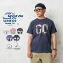 【最短即日発送】★Good On グッドオン OLSS-1257 S/S ”GO” クルーネックTシャツ 日本製【Sx】【クーポン対象外】【T】|メンズ トップス 大きいサイズ プリント フロントロゴ インパクト アメカジ ユーズド加工 古着 ブランド おしゃれ