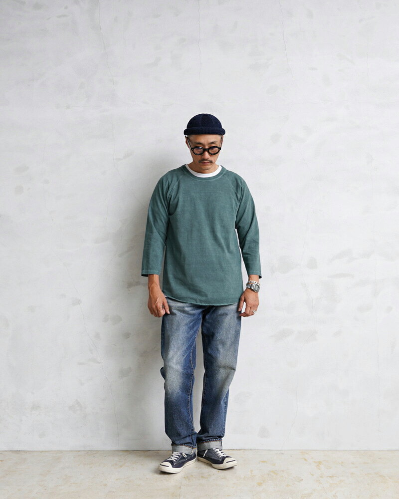 【最短即日発送】クーポンで15%OFF★Good On グッドオン GOLT-601 BASEBALL TEE / ベースボールTシャツ 日本製【Sx】【T】｜コットン 丈夫 トップス ブラック ネイビー コヨーテ 秋冬 ワイパー waiper-10132354 WAIPER楽天市場店 サンプル画像2