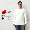 【あす楽】クーポンで最大15%OFF★Hanes ヘインズ HM4-Y203 Thermal Top L/S サーマル クルーネックTシャツ【Sx】【T】｜メンズ トップス インナー 長袖 無地 伸縮 保温 大きいサイズ ワッフル カジュアル ブランド おしゃれ