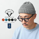 【最短即日発送】HIGHLAND 2000 ハイランド2000 HL-0019 BW 2×1 Bobbycap ウール リブニット ボビーキャップ イギリス製【...