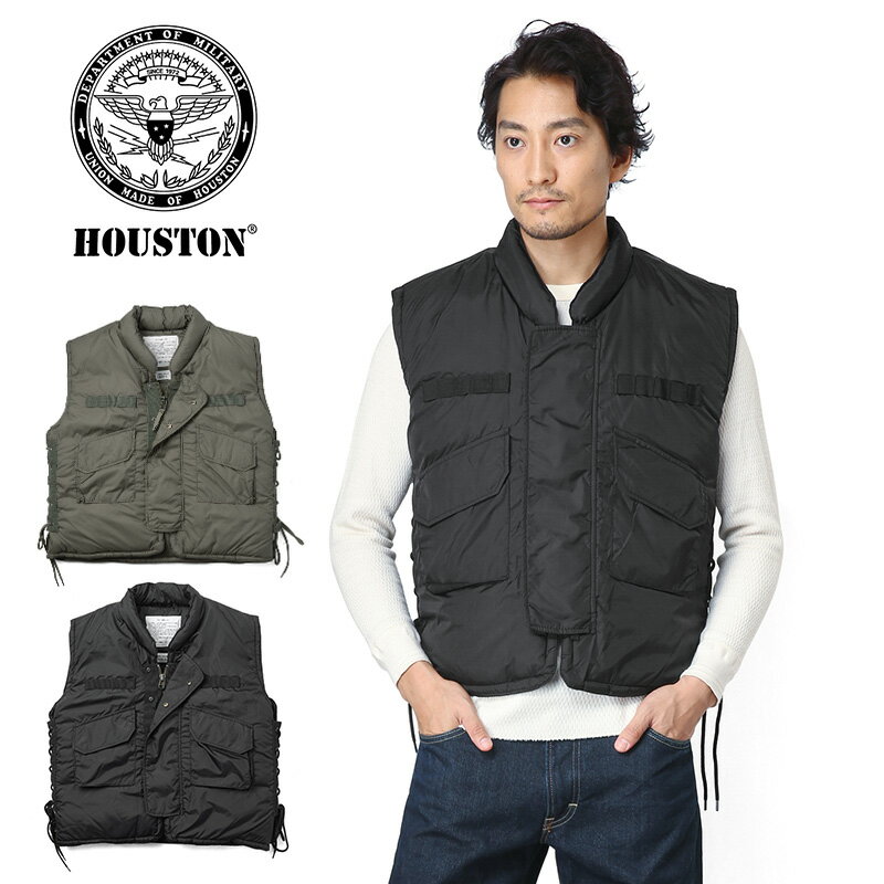 15％OFF大特価です！HOUSTON ヒューストン BODY ARMOR VEST ボディーアーマーベスト 50397 メンズ ミリタリー アウター ベスト 中綿ベスト ダウンベスト M69 M1969 ボディアーマー 防弾ベスト 防寒 秋 冬 アメカジ《WIP》【E】