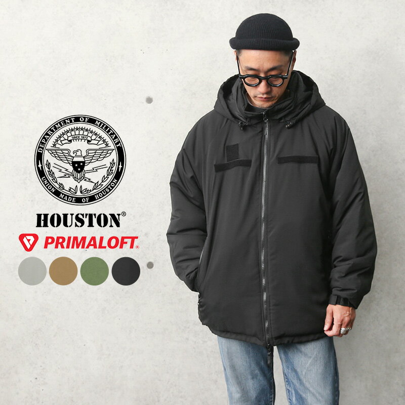 【あす楽】HOUSTON ヒューストン 51143 Level 7 PRIMALOFT（プリマロフト）ジャケット【T】｜レベル7 ミリタリー アウター 防寒 ナイロン 中綿 米軍 アメリカ軍 おしゃれ ブランド