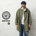 【あす楽】HOUSTON ヒューストン 51158 M-65 SNOW PARKA（スノーパーカ）【T】｜モッズコート ミリタリーコート ノーカラーコート スノーカモパーカー メンズ アウター ブランド 大きいサイズ おしゃれ ホワイト カーキ オリーブ【クーポン対象外】