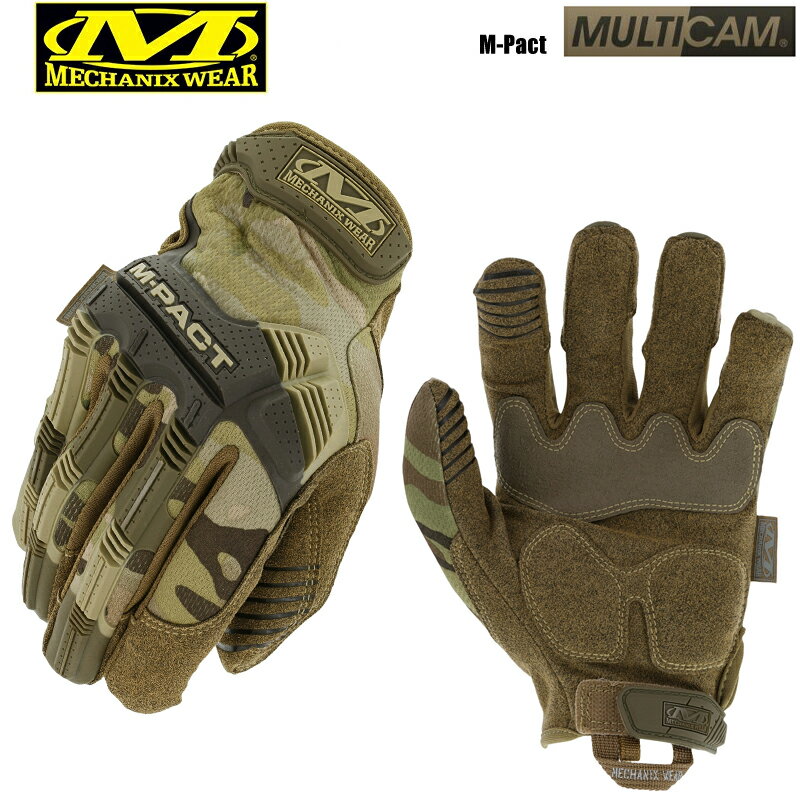 クーポンで最大15%OFF★【あす楽】Mechanix Wear メカニックスウェア M-Pact Glove Multi Cam エムパクトグローブ マルチカム MPT-78 ミリタリー グローブ 手袋 装備 バイク レース サバゲー サバイバルゲーム メカニックス グローブ 冬【T】