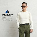 クーポンで最大15 OFF★【あす楽】INDERA MILLS インデラミルズ 880LS HEAVY WEIGHT サーマル NATURAL【T】｜トップス インナー ワッフル Tシャツ カットソー 長袖 ロンt クルーネック ブランド おしゃれ 大きいサイズ 保温 防寒 暖かい