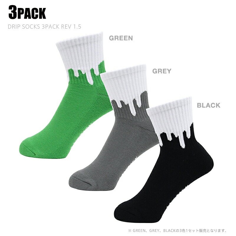 �ں�û¨��ȯ����LIXTICK ��å����ƥ��å� DRIP SOCKS 3PACK REVERSE �ɥ�å� ���å��� ��С����ڥ����ݥ��оݳ��ۡ�T�ۡ� ���� ���롼���å��� ���� �ݥå� �����奢�� ��� ��ǥ����� �ߥ꥿�꡼ �����ȥɥ� ������� �֥��� ���ե�