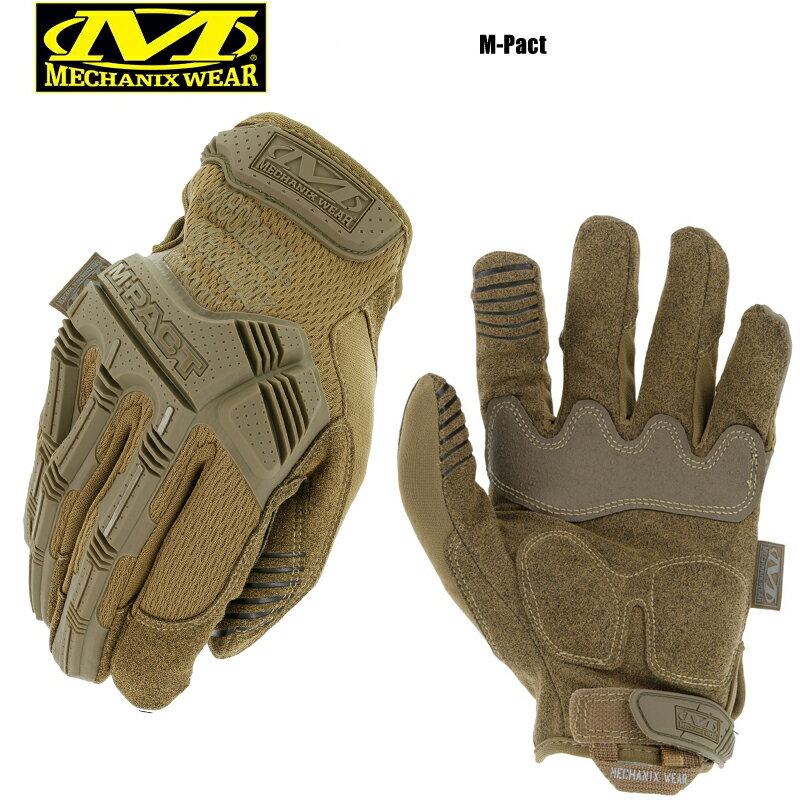 クーポンで最大15%OFF★【あす楽】MechanixWear メカニックスウェア M-Pact Glove エムパクト グローブ COYOTE MPT-72 【T】 ｜手袋 メンズ アウトドア キャンプ 作業 バイク 自転車 メカニック メンテナンス 丈夫 ブランド おしゃれ