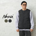 【最短即日発送】NANGA ナンガ ND2441-1N304-A HINOC RIPSTOP インナー ダウンベスト【Sx】【T】|メンズ アウター インナーダウン 大きいサイズ 難燃素材 ノースリーブ 防寒 保温 カジュアル アウトドア キャンプ ブランド おしゃれ