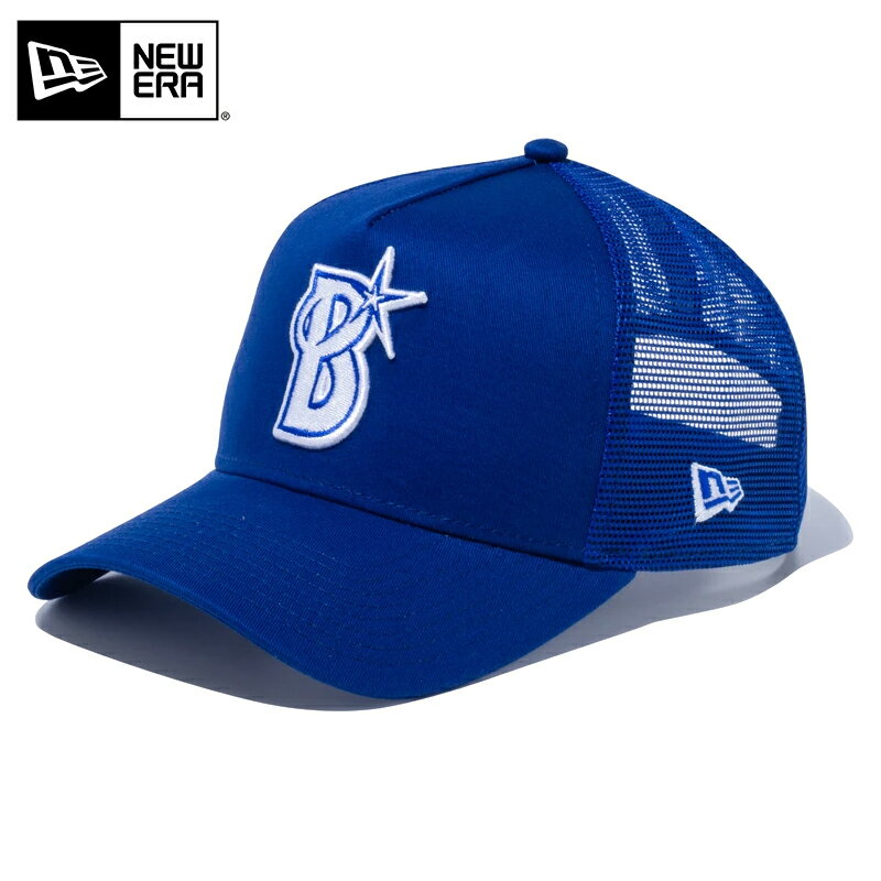 今なら10 OFF☆【メーカー取次】NEW ERA ニューエラ 9FORTY A-Frame Trucker NPB 横浜DeNAベイスターズ ブルー 12746869 キャップ【クーポン対象外】【T】｜メンズ レディース ベースボールキャップ 帽子 ブランド おしゃれ ロゴ 刺繍 球団