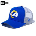 今なら10 OFF☆【メーカー取次】NEW ERA ニューエラ 9FORTY A-Frame Trucker NFL ロサンゼルス ラムズ ブルーXホワイト 12746911 キャップ【クーポン対象外】【T】｜メンズ レディース ベースボールキャップ 帽子 ブランド おしゃれ ロゴ 刺繍