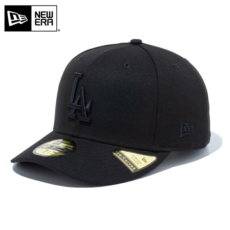 ☆【メーカー取次】NEW ERA ニューエラ MLB Pre-Curved 59FIFTY ロサンゼルス・ドジャース ブラックXブラック 14524609 キャ...