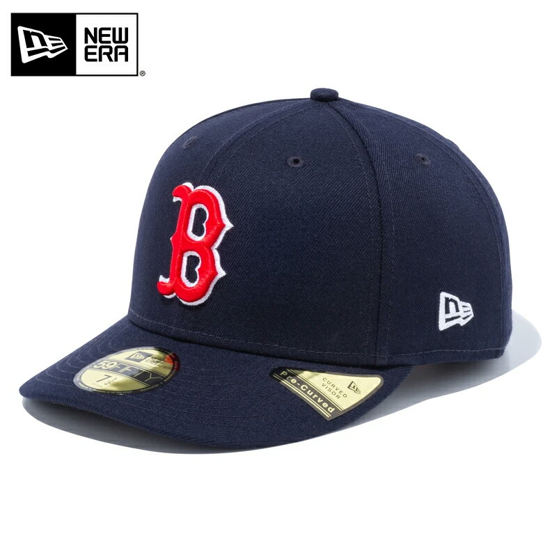 ☆【メーカー取次】NEW ERA ニューエラ MLB Pre-Curved 59FIFTY ボストン・レッドソックス ネイビー 14524612 キャップ 【ク...
