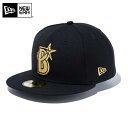 今なら10 OFF☆【メーカー取次】NEW ERA ニューエラ NPB 59FIFTY 横浜DeNAベイスターズ ブラックXゴールド 13562202 キャップ 【クーポン対象外】【T】｜メンズ レディース ベースボールキャップ ハット 帽子 ブランド おしゃれ 刺繍 ロゴ