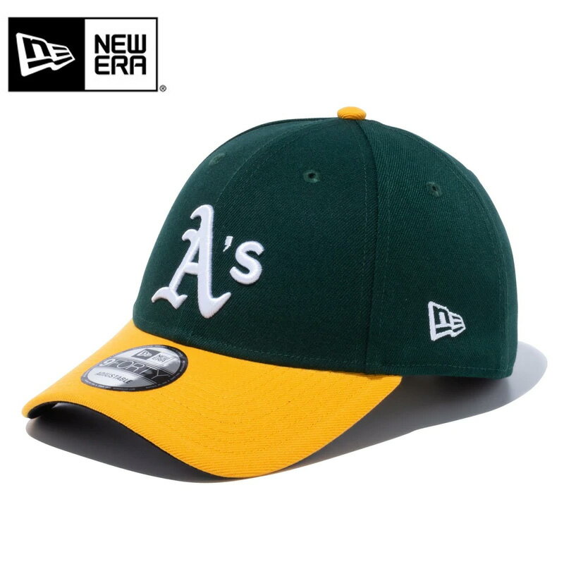 今なら10%OFF☆【メーカー取次】NEW ERA ニューエラ 9FORTY オークランド・アスレチックス チームカラー 13562132 キャップ【クーポン対象外】【T】｜ベースボールキャップ メンズ ストリート 帽子 ブランド おしゃれ アジャスター 野球 刺繍 ロゴ