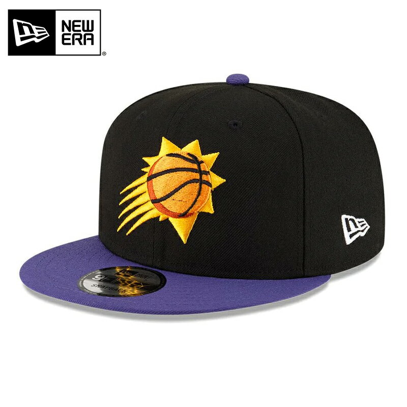 今なら10%OFF☆【メーカー取次】NEW ERA ニューエラ 9FIFTY NBA フェニックス・サンズ ブラックXパープル 13704982 キャップ 【クーポン対象外】【T】《WAIPER》メンズ ミリタリー