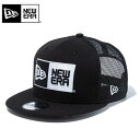 ☆【メーカー取次】NEW ERA ニューエラ 14524908 9FIFTY トラッカー ボックスロゴ ブラック × ホワイト キャップ【クーポン対象外】【R】