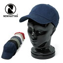クーポンで最大18%OFF★NEWHATTAN ニューハッタン STONE WASHED CAP #1400/メンズ ミリタリー カジュアル キャップ 帽子 コ...