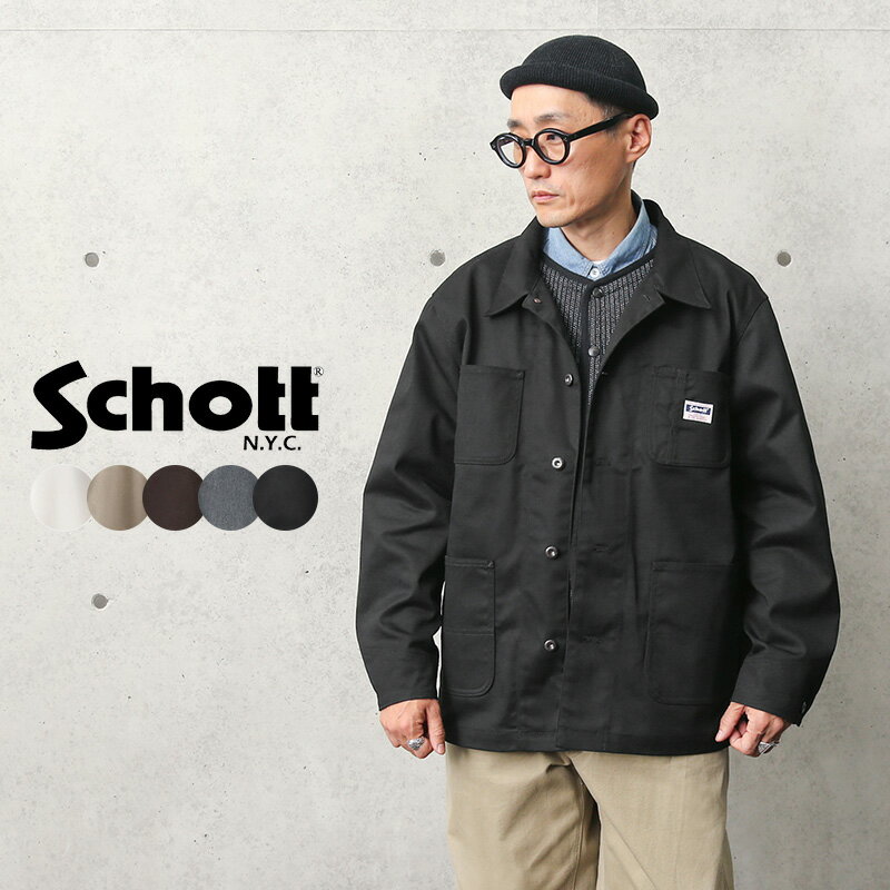 ショット 洋服 メンズ Schott ショット 3112062 TC WORK COVERALL（TC ワークカバーオール）WORK IN STYLE【7821952002】【クーポン対象外】【T】