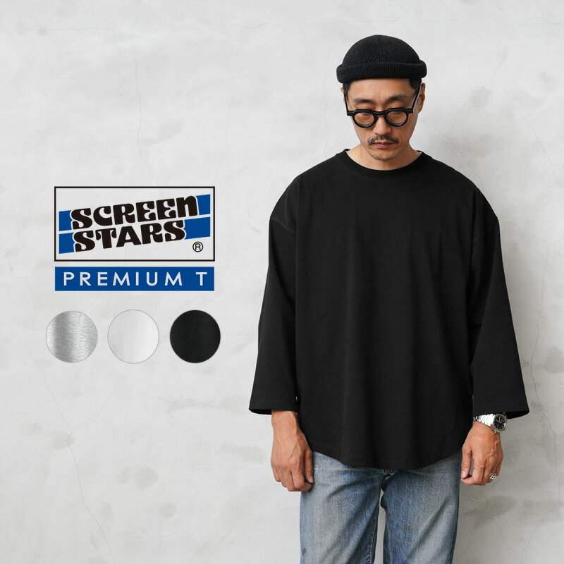 【最短即日発送】クーポンで15%OFF★SCREEN STARS スクリーンスターズ 011SS SCREEN STARS PREMIUM プレミアム 半端袖 ラウンドヘム Tシャツ【Sx】【T】