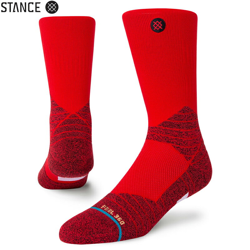【10％OFF大特価】【メーカー取次】STANCE スタンス ICON SPORT CREW ソックス RED A559A21SC#RED【クーポン対象外】【T】