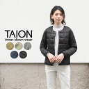 楽天WAIPER楽天市場店クーポンで最大15％OFF★【あす楽】TAION タイオン TAION-104 クルーネック インナーダウンジャケット WOMAN【B3】【Sx】【T】｜保温 防寒 アウター レディース ブラック 黒 薄手 おしゃれ シンプル デザイン