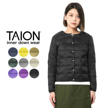 【最大18%OFFクーポン対象品】TAION タイオン TAION-104 クルーネック インナーダウンジャケット WOMAN/ 防寒着 事務所着 オフィス着 スリムジャケット トラベル 飛行機【Sx】【T】