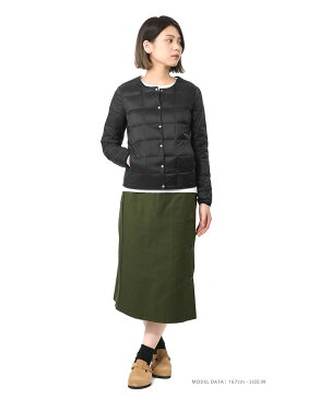 【最大18%OFFクーポン対象品】TAION タイオン TAION-104 クルーネック インナーダウンジャケット WOMAN/ 防寒着 事務所着 オフィス着 スリムジャケット トラベル 飛行機【Sx】【T】