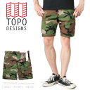 【最短即日発送】大特価★TOPO DESIGNS トポデザイン CARGO SHORTS カーゴショーツ / BDUショートパンツ WOODLAND CAMO ...