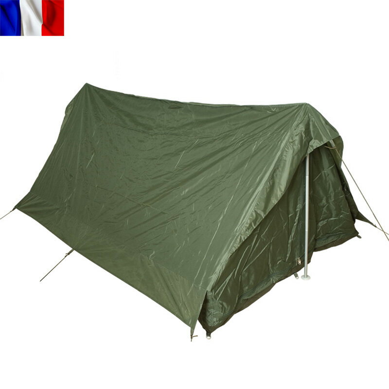 実物 新品 フランス軍 F1 テントセット 2人用 オリーブミリタリー 軍物 【クーポン対象外】【T】【N】