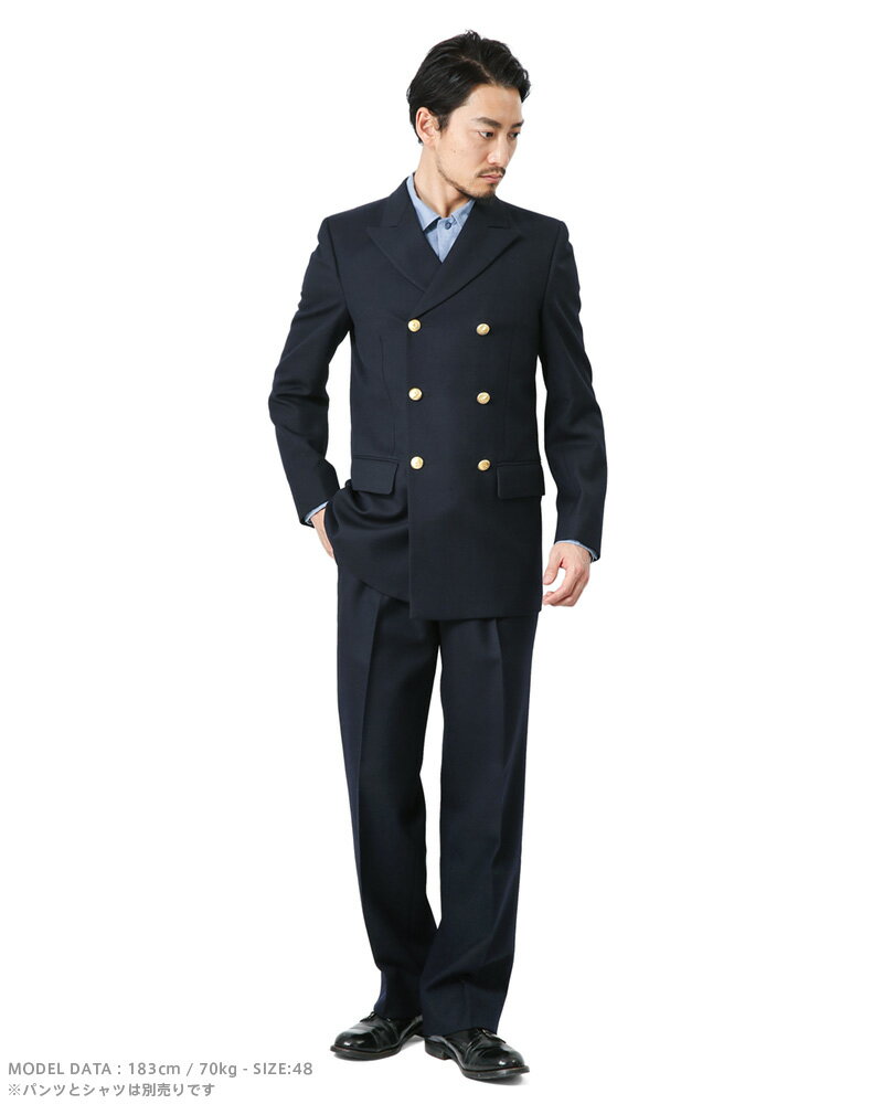 【20%OFFセール開催中】実物 新品 イタリア デッドストック ダブル ブレザー / ミリタリー ユーロミリタリー 軍物 実物放出品【キャッシュレス5%還元対象品】