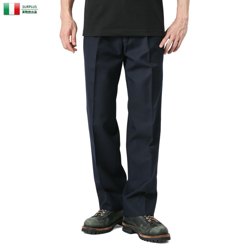 【20%OFFセール開催中】実物 新品 イタリア デッドストック トラウザー パンツ / ミリタリー ユーロミリタリー 軍物 実物放出品【キャッシュレス5%還元対象品】