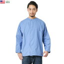 実物 新品 米軍 U.S.ARMY MEDICAL スリーピングシャツ SOLID【クーポン対象外】【I】| ミリタリー アメリカ軍 払い下げ品 実物放出品 パジャマ 大きいサイズ 襟なし シンプル デザイン おしゃれ
