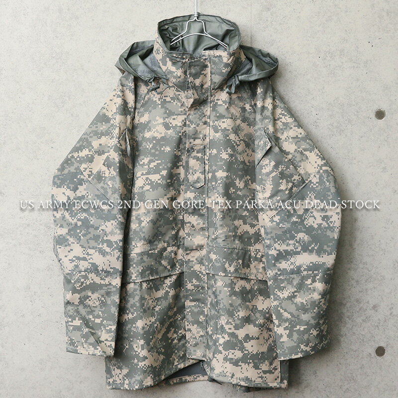 実物 新品 デッドストック 米軍 ECWCS 2nd Gen GORE-TEX パーカ ACU（UCP） / ゴアテックス ミリタリージャケット 軍物 軍服 アメリカ軍 ゴアパ マンパ【クーポン対象外】【T】