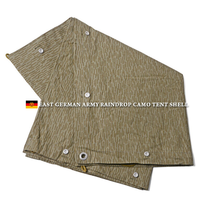 実物 新品 東ドイツ軍 NVA(国家人民軍)テントシェル・ポンチョ レインドロップカモ / ミリタリー 軍物 ユーロサープラス ユーロミリタリー【クーポン対象外】【T】【N】通販格安セール情報 楽天 通販