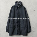 実物 USED フランス軍 ウォータープルーフ ジャケット【クーポン対象外】【I】|ミリタリージャケット レインジャケット メンズ アウター 軍放出品 軍モノ 古着 おしゃれ 大きいサイズ ダークネイビー スタンドカラー 撥水 防水