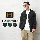 クーポンで最大15 OFF★【あす楽】HARRITON ハリトン M425 Pilbloc Vネック カーディガン【T】｜アイビールック アイビースタイル カジュアル ビジネス メンズトップス ブランド おしゃれ ゆったり 大きいサイズ 厚手 ブラック ネイビー《WAIPER》メンズ ミリタリー