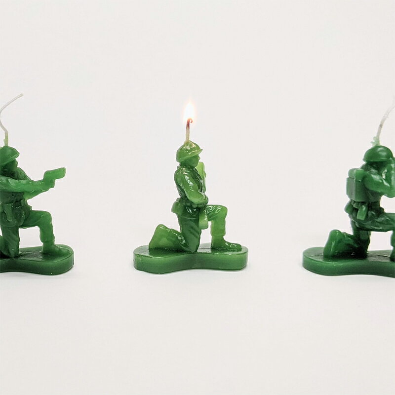 【最短即日発送】ARMY ソルジャー シトロネラ 虫よけキャンドル 4個セット LSDA012A【クーポン対象外】【T】｜ミリタリー グッズ 虫除け ミニチュア キャンプ 雑貨 インテリア ギフト アウトドア 小物 蚊対策 おしゃれ