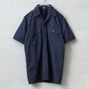 実物 新品 デッドストック スペイン軍 2000’s ショートスリーブ オフィサーシャツ NAVY【クーポン対象外】【I】|メンズ 半袖シャツ 開襟シャツ ミリタリー 無地 ネイビー カジュアル 古着 ファッション おしゃれ