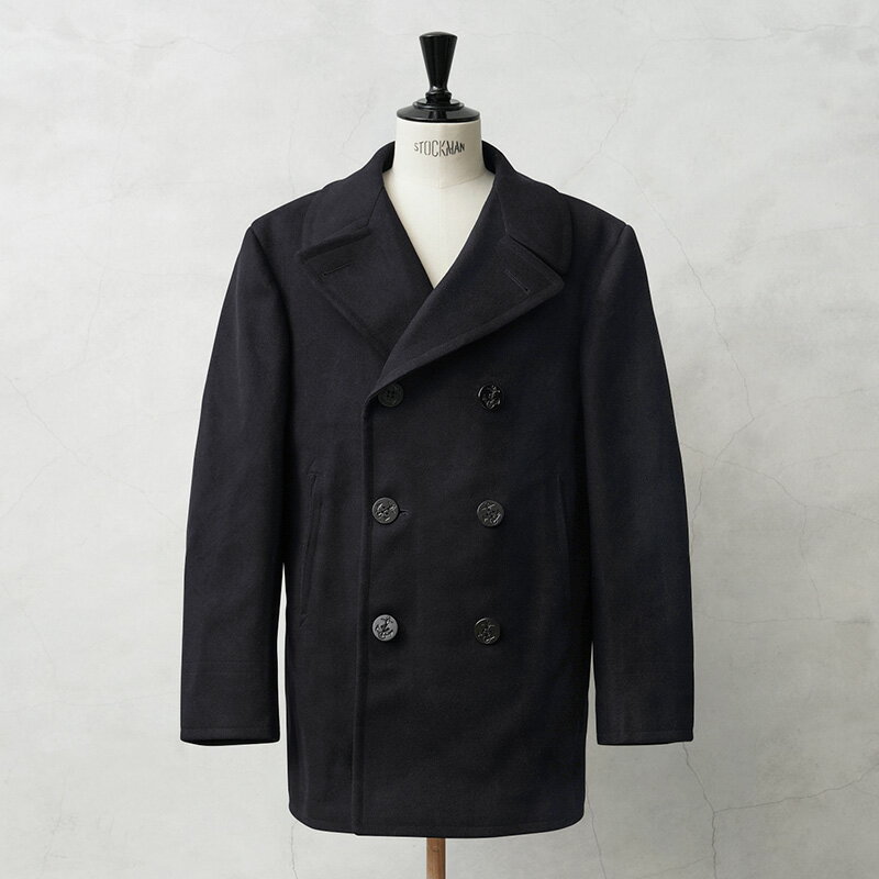 実物 USED 米軍 U.S.NAVY KERSEY(カージー)ウール ピーコート アンカーボタン DARK NAVY / Pコート PEA COAT【クーポン...
