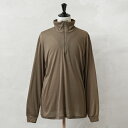 実物 新品 デッドストック 米軍 アンダーシャツ ブラウン LWCWUS【クーポン対象外】【I】|メンズ トップス カットソー ロンT ハーフジップ ベースレイヤー アウトドア 登山 ミリタリー Tシャツ おしゃれ